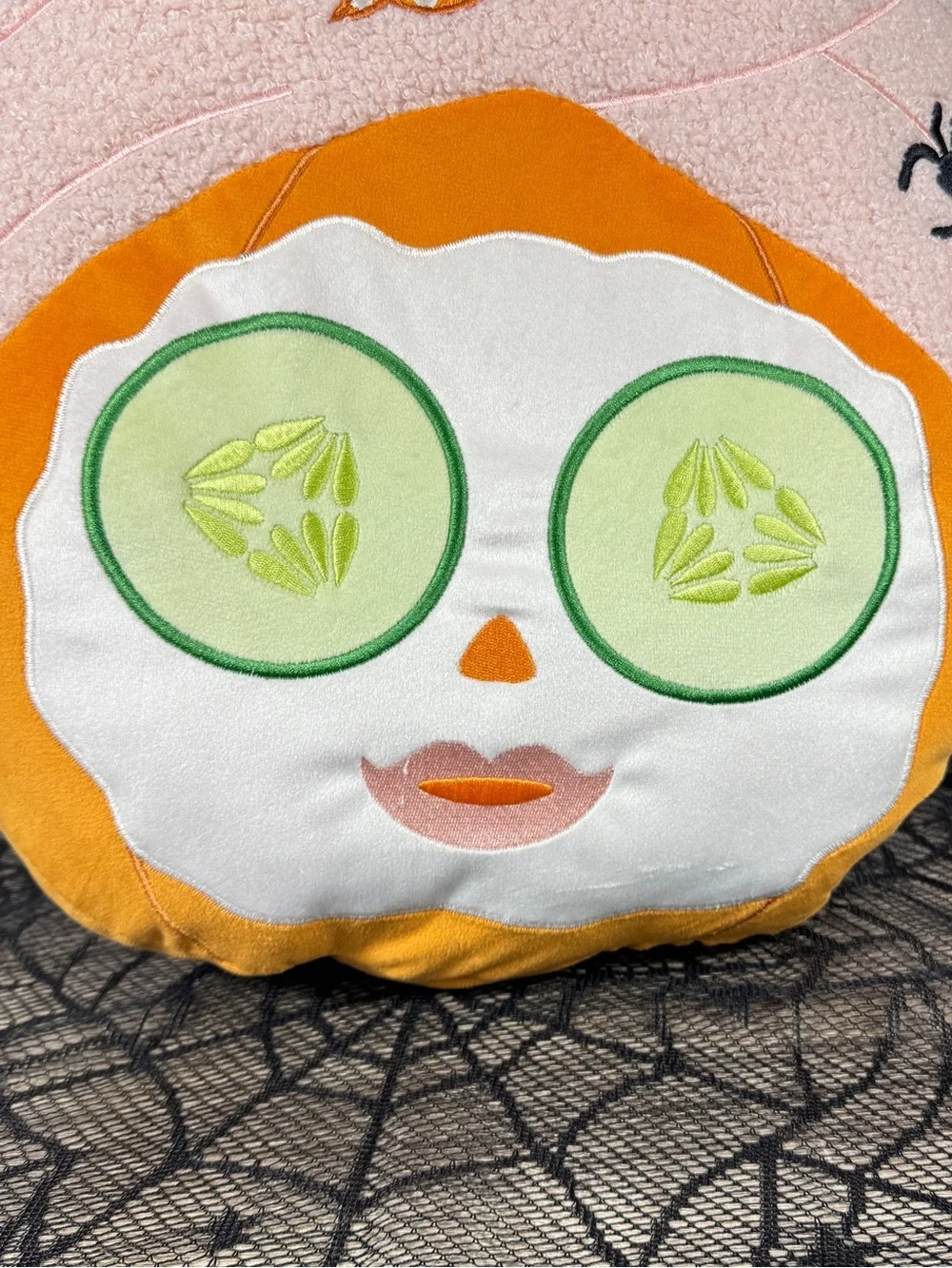 NEW Gal-O-Ween Pumpkin Spa Day Halloween Pillow